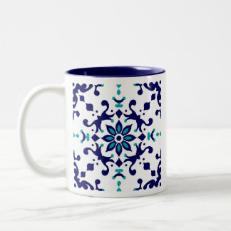 Multani Blue Pottery Two-Tone Coffee Mug