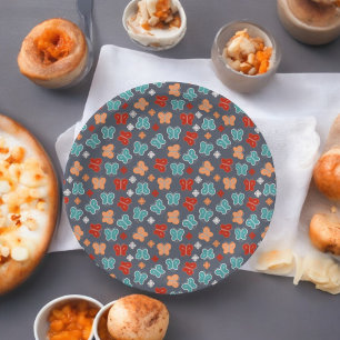 Multcolor Butterfly Cartoon Paper Plates