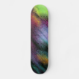 Multi Abstract Psychedelic Design Skateboard Deck