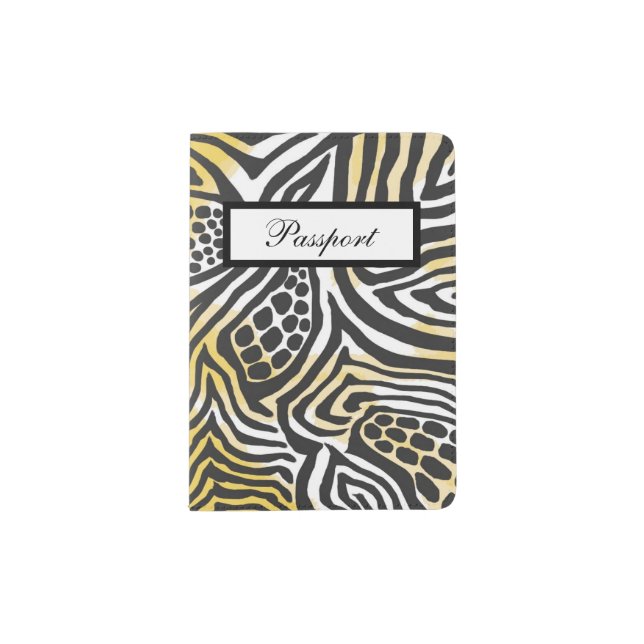 Multi Animal Print Passport Cover (Front)