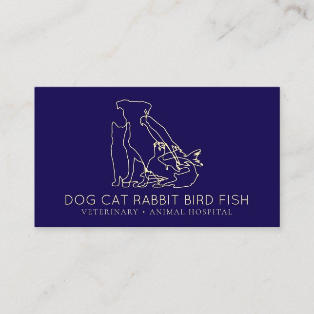 Multi Animal Rescue Adoption Group Business Card (Front)