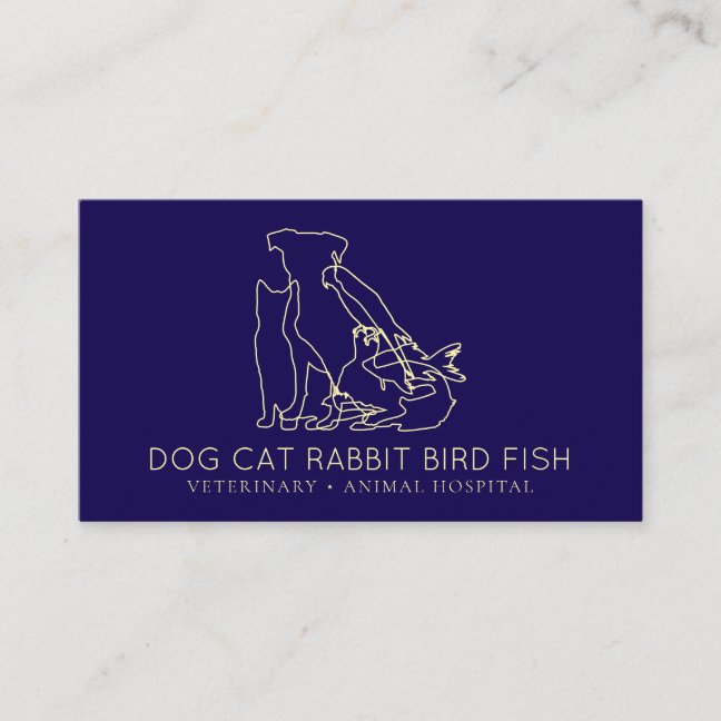 Multi Animal Rescue Adoption Group Business Card