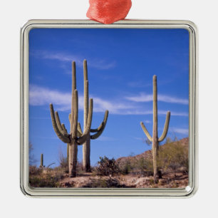 Multi armed Giant Saguaro cactus, Saguaro Metal Ornament