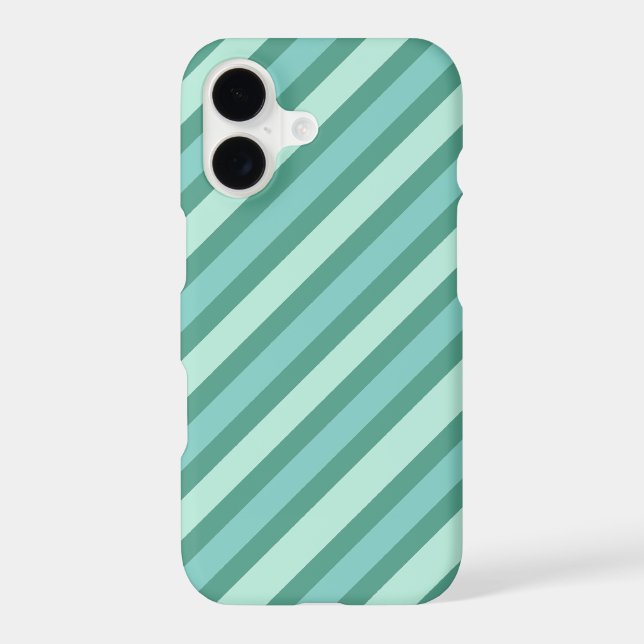 Multi Blue Stripes Iphone Case (Back)
