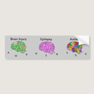 Multi-Brain Bumper Sticker