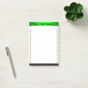 Multi bright spiders personalized post-it notes