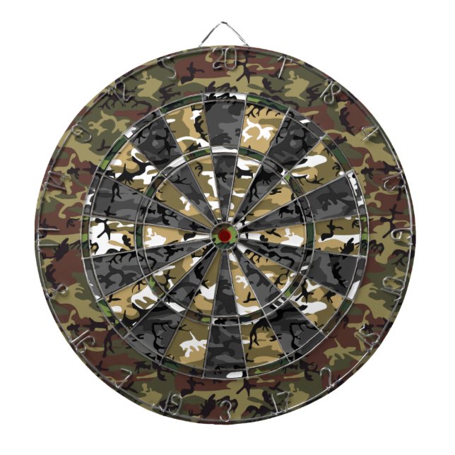 Multi Camo Dart Board (Front)