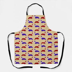 Multi Cardigan Corgi Apron