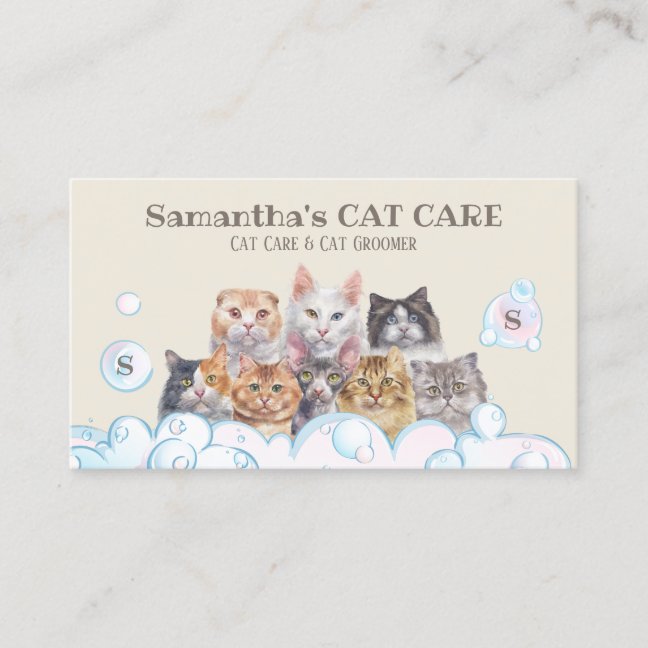 Multi Cat Home Harmony Support Business Card