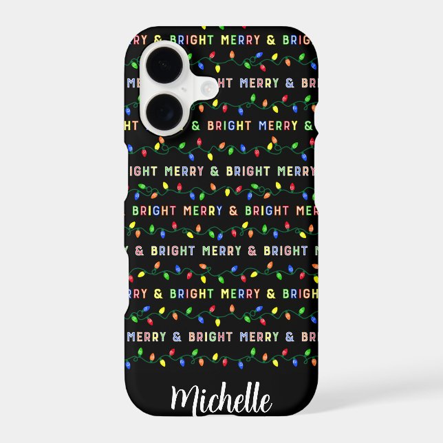 Multi Christmas Lights Iphone Case (Back)