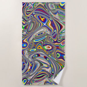 Multi Color Abstract 2, 2018 (photo)   SVP Images Beach Towel