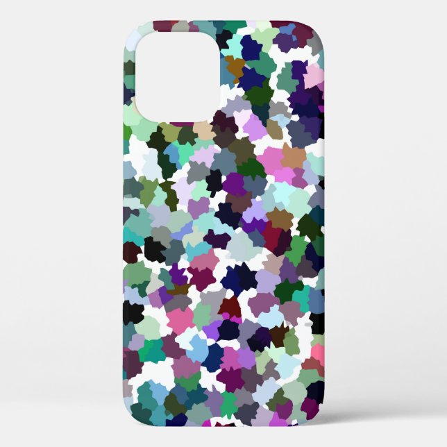 Multi-Color Abstract Crystal Pattern Case-Mate iPhone Case (Back)
