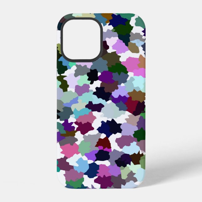 Multi-Color Abstract Crystal Pattern Iphone Case (Back)