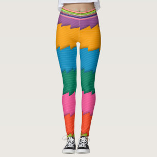 Multi-Color Abstract Leggings