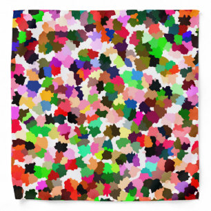 Multi-Color Abstract Pattern Bandana