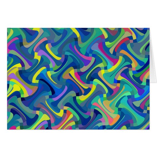 Multi-Color Abstract Pattern Cards (Front Horizontal)