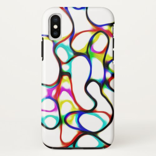 Multi_Color Abstract Pattern iPhone X Case