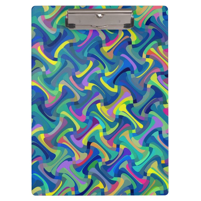 Multi-Color Abstract Pattern Clipboard (Front)