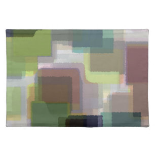 Multi-Color Abstract Pattern Cloth Placemat