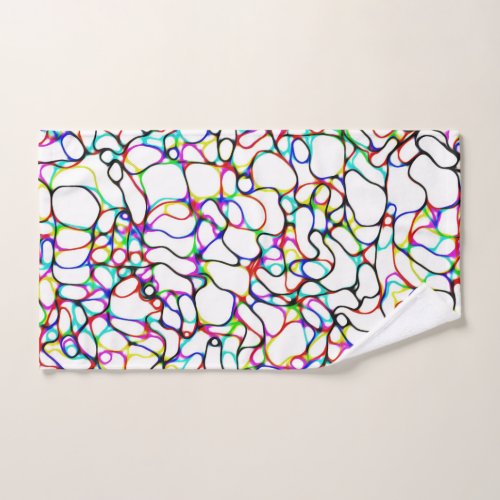Multi_Color Abstract Pattern Hand Towel
