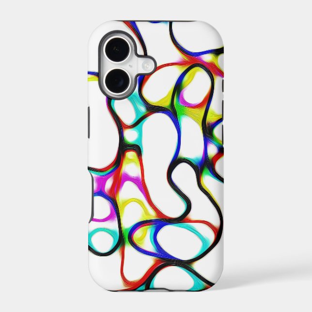 Multi-Color Abstract Pattern Iphone Case (Back)