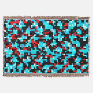 Multi-Color Abstract Pattern Throw Blanket