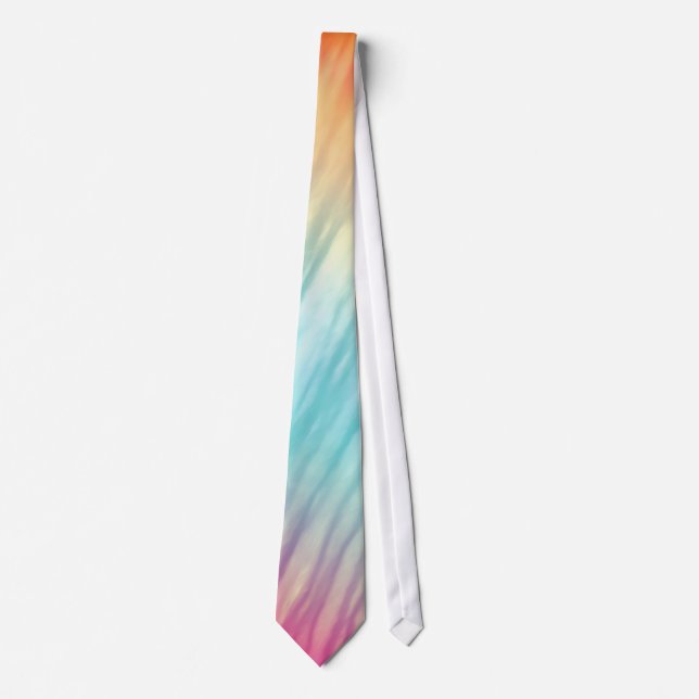 Multi-Color Abstract Pattern Tie (Front)