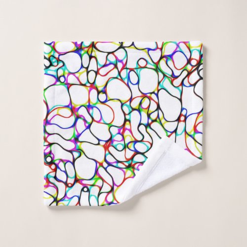 Multi_Color Abstract Pattern Wash Cloth
