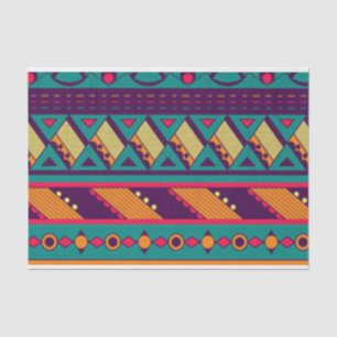 Multi Color African Design Tissue Paper