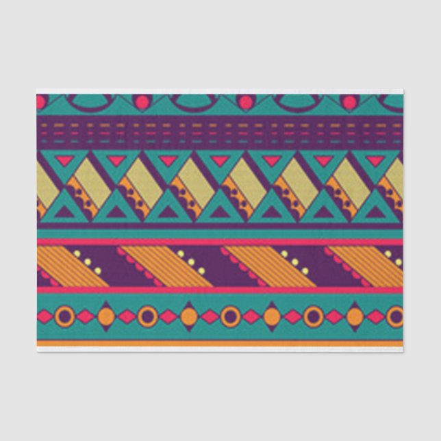 Multi Color African Design Tissue Paper (Front)