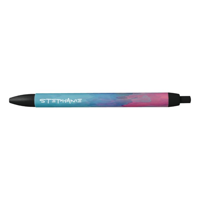 Multi-Color, Artistic, Watercolor Style Pen (Front)