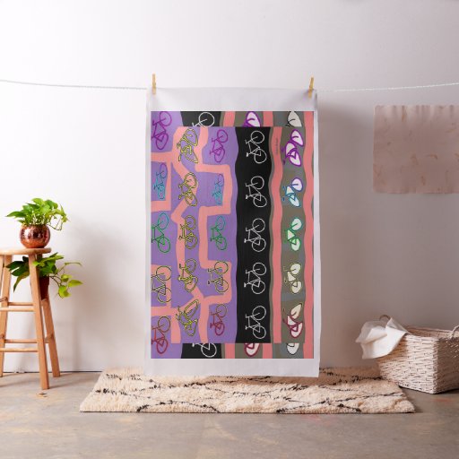 MULTI COLOR BICYCLES FABRIC
