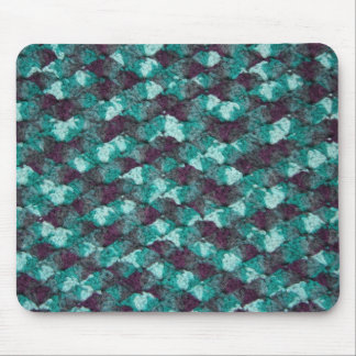 Multi-color blue crochet mouse pad