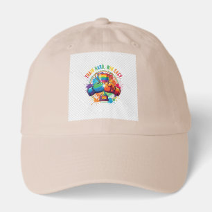 Multi-Color Boxing Gloves & Trophy Train Hard, Wi Hat