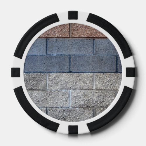 Multi Color Brick Wall Poker Chips