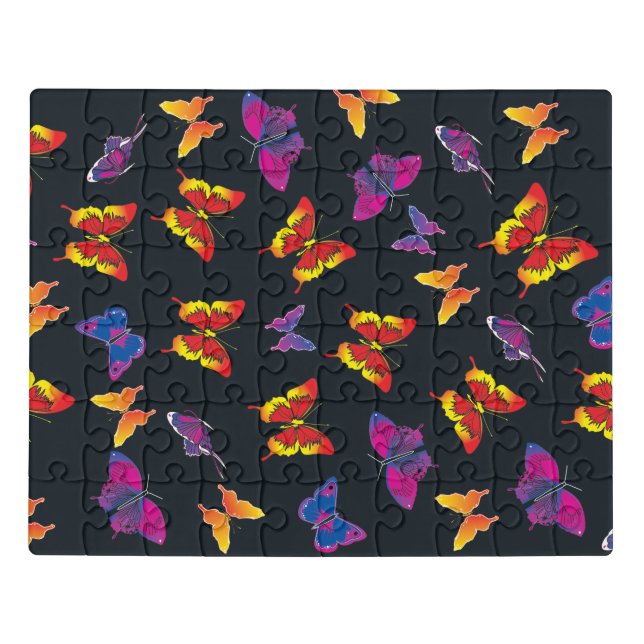 Multi Color Butterflies Jigsaw Puzzle (Puzzle Horizontal)