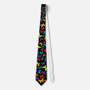 Multi Color Butterflies Tie