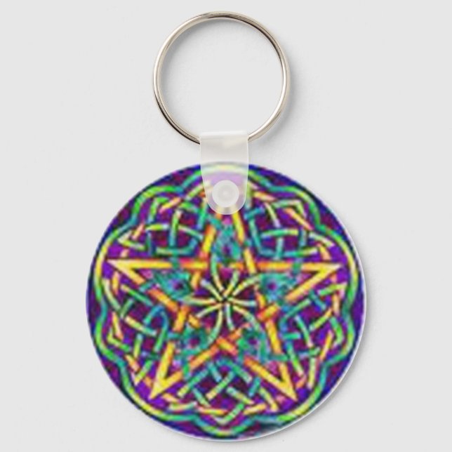 multi color circle keychain (Front)