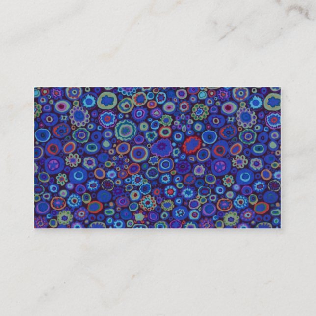 Multi-Color Circles Profile Card (Back)