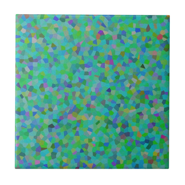 Multi color confetti design   ceramic tile (Front)