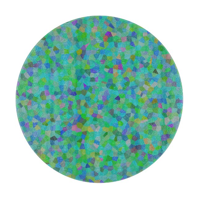 Multi color confetti design     cutting board (Front)