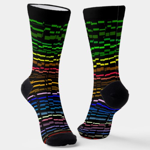 Multi Color COOL Pattern Socks