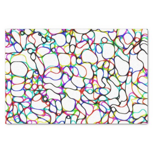 Multi_Color Curvy Abstract Pattern Tissue Paper