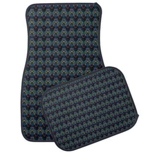 Multi Color Decorative Set of Car Mats