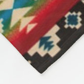 MULTI-COLOR Diamond Aztec Print Fleece Blanket (Corner)