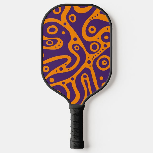 Multi Color Doodles  Pickleball Paddle (Front)