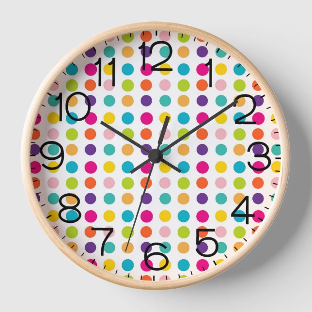 Multi Color Dots Clock (Front)