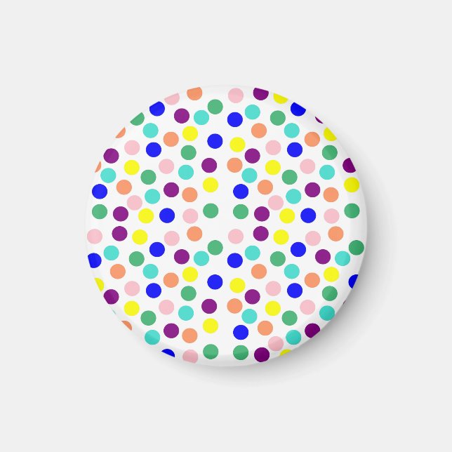 Multi color dots magnet (Front)