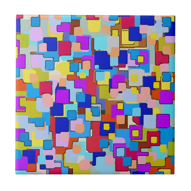 Multi Color Dutch Delft Look Tile (Front)