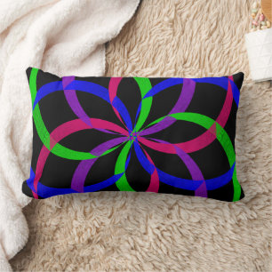 Multi Color Figure 8 Geometric Throw Pillow